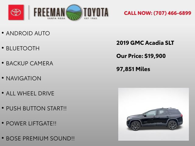 Used 2019 GMC Acadia SLT w/ Black Edition AWD/4WD image 9