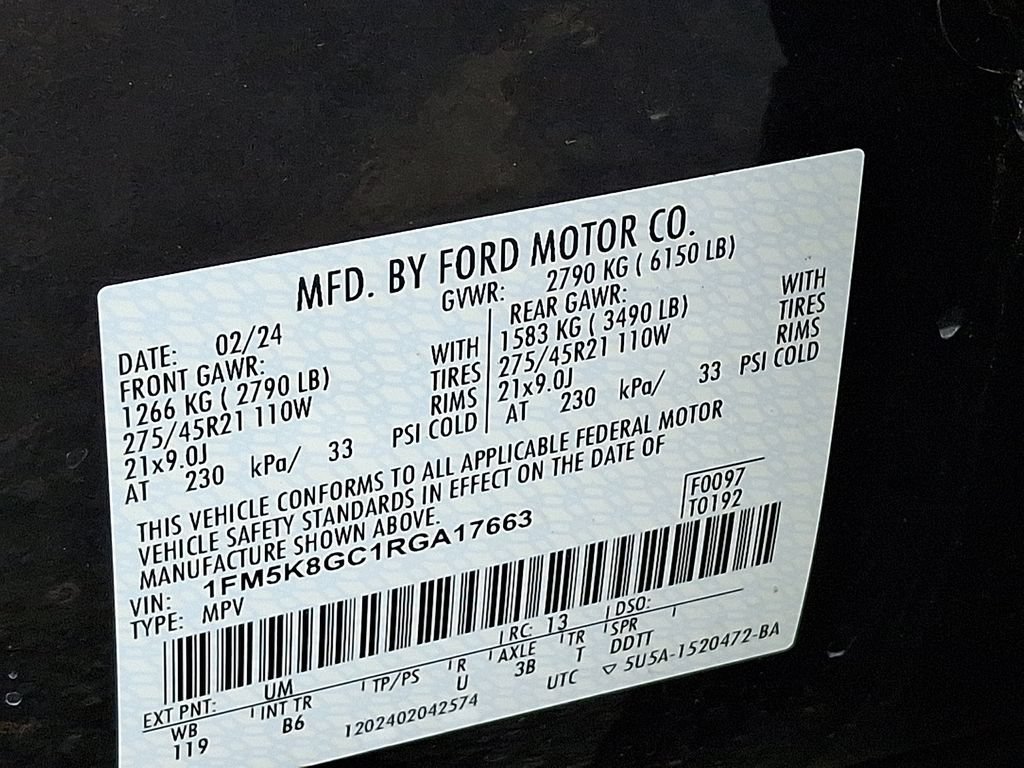 Used 2024 Ford Explorer ST w/ Equipment Group 401A AWD/4WD image 29