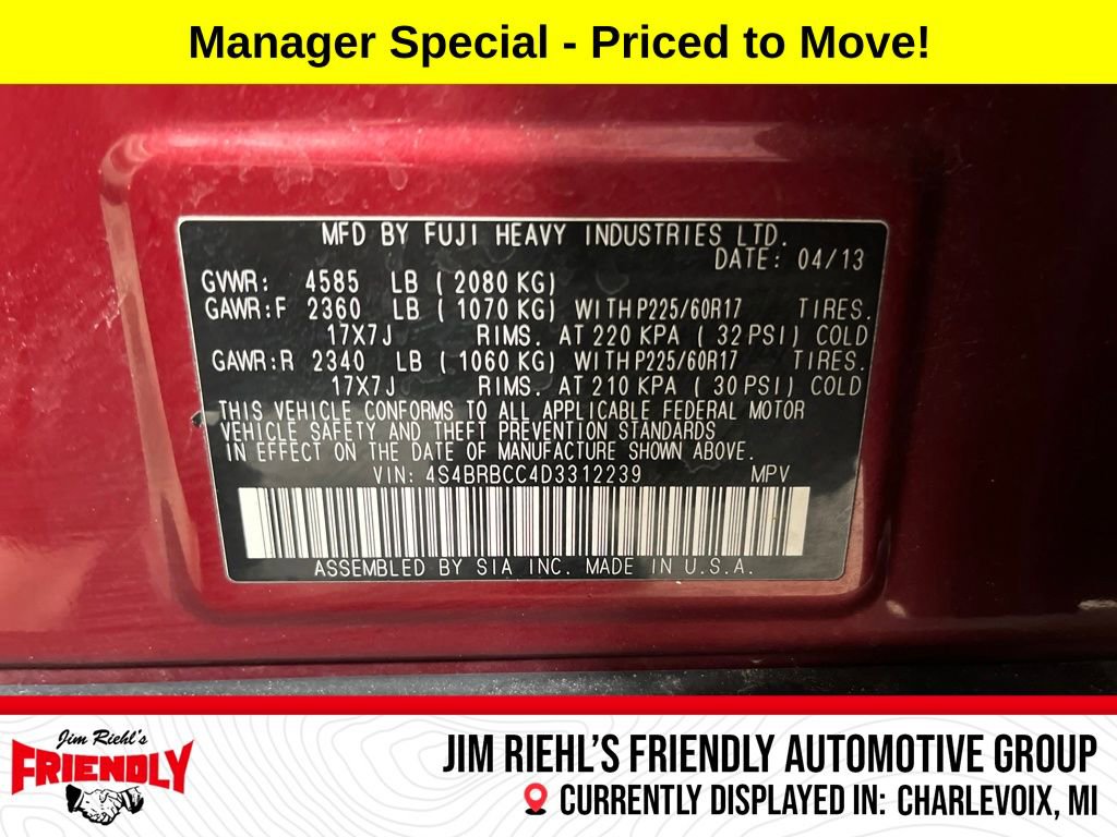 Used 2013 Subaru Outback 2.5i Premium w/ All-Weather Pkg image 26