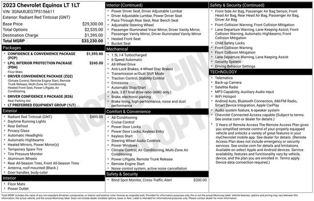 Used 2023 Chevrolet Equinox LT AWD/4WD image 37