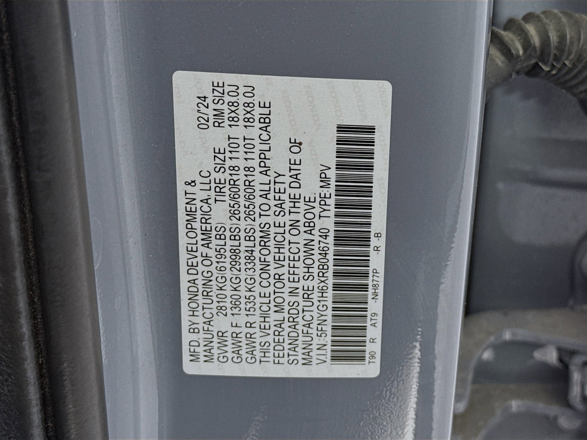 Certified 2024 Honda Pilot TrailSport image 33