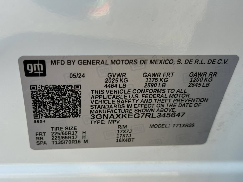 Used 2024 Chevrolet Equinox LT w/ LPO, Cargo Package FWD image 25