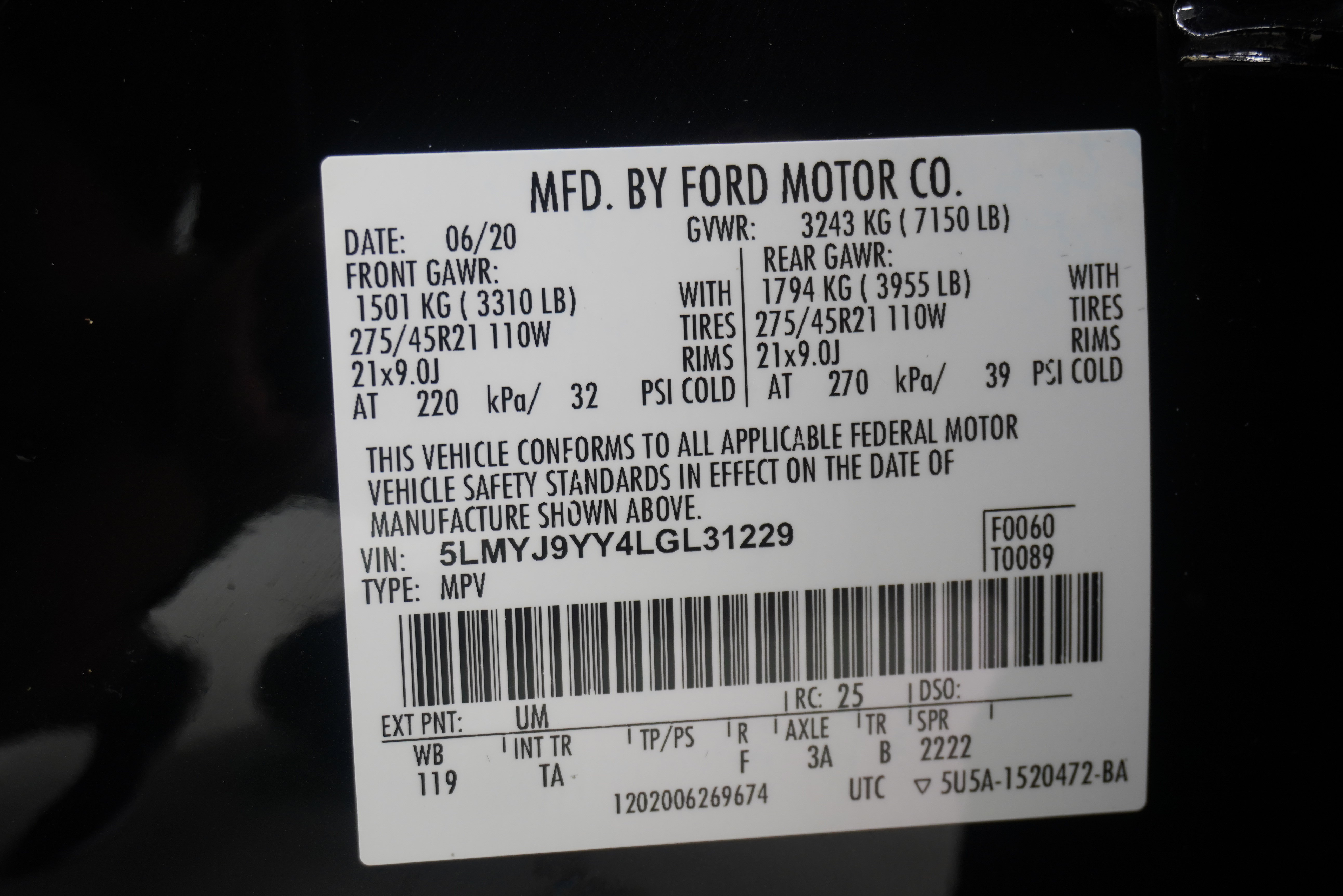 Used 2020 Lincoln Aviator Black Label Grand Touring w/ Class IV Trailer Tow Package AWD/4WD image 38