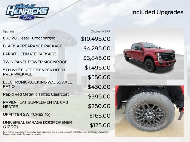 Used 2022 Ford F350 Lariat w/ Black Appearance Package AWD/4WD image 8