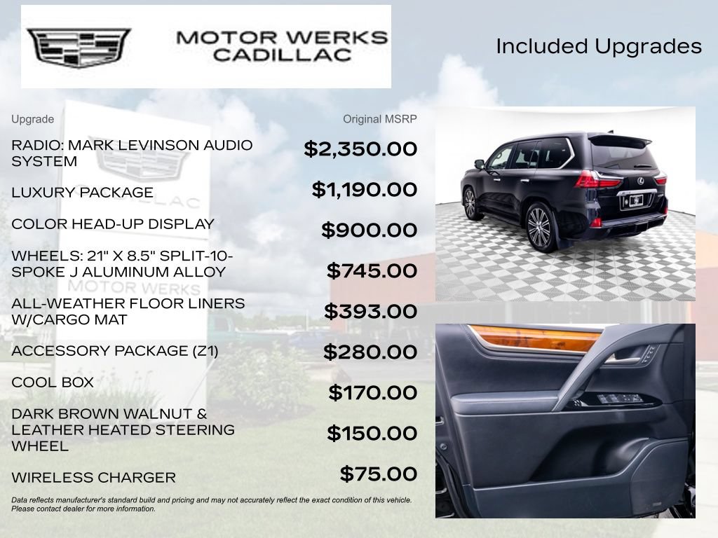Used 2020 Lexus LX 570 4WD w/ Luxury Package image 8