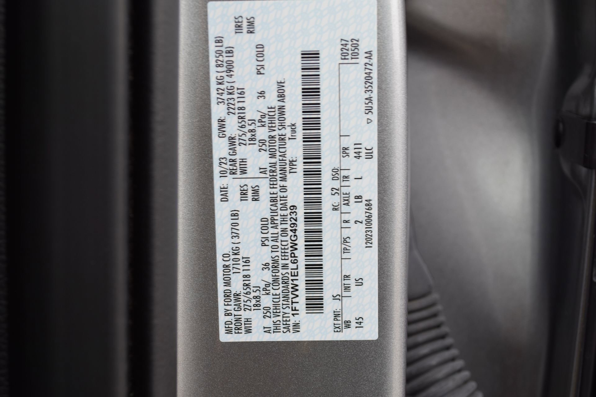 Certified 2023 Ford F150 Lightning XLT AWD/4WD image 26
