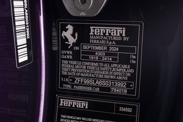 Used 2025 Ferrari 296 GTB RWD image 60