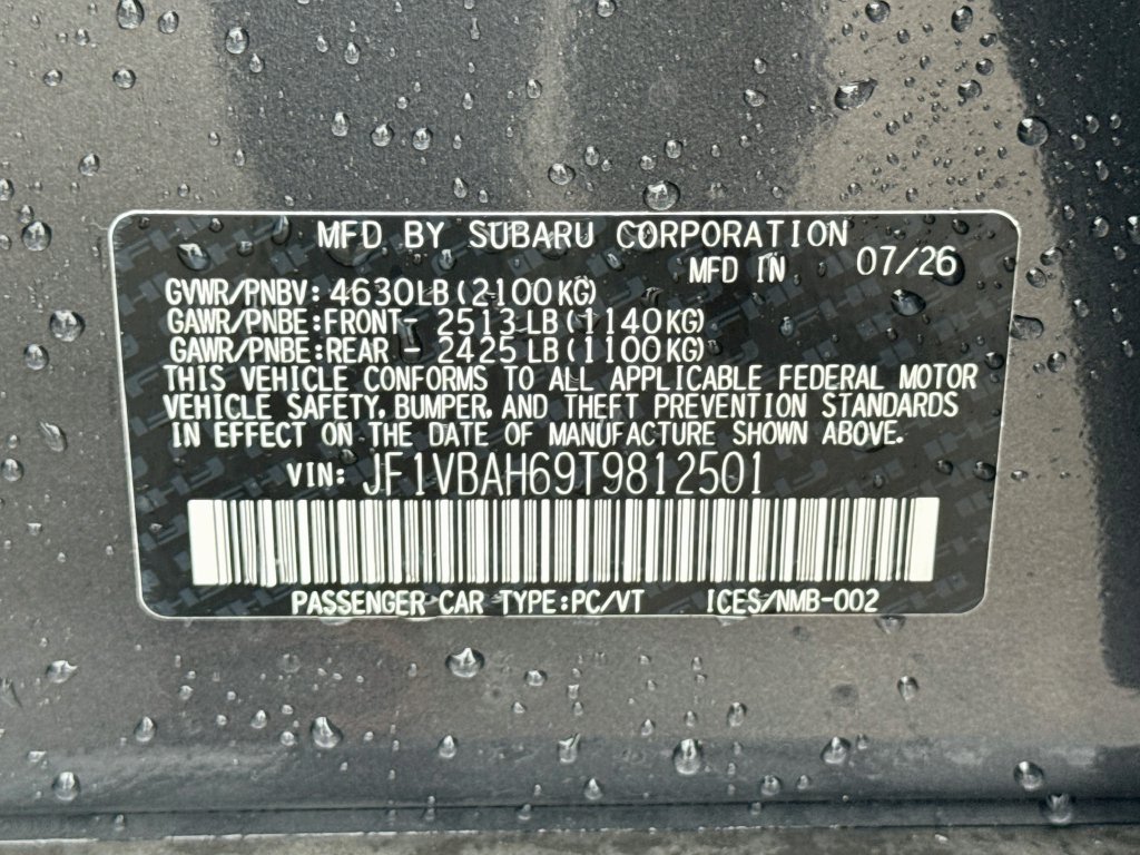 New 2026 Subaru WRX Premium AWD/4WD image 29