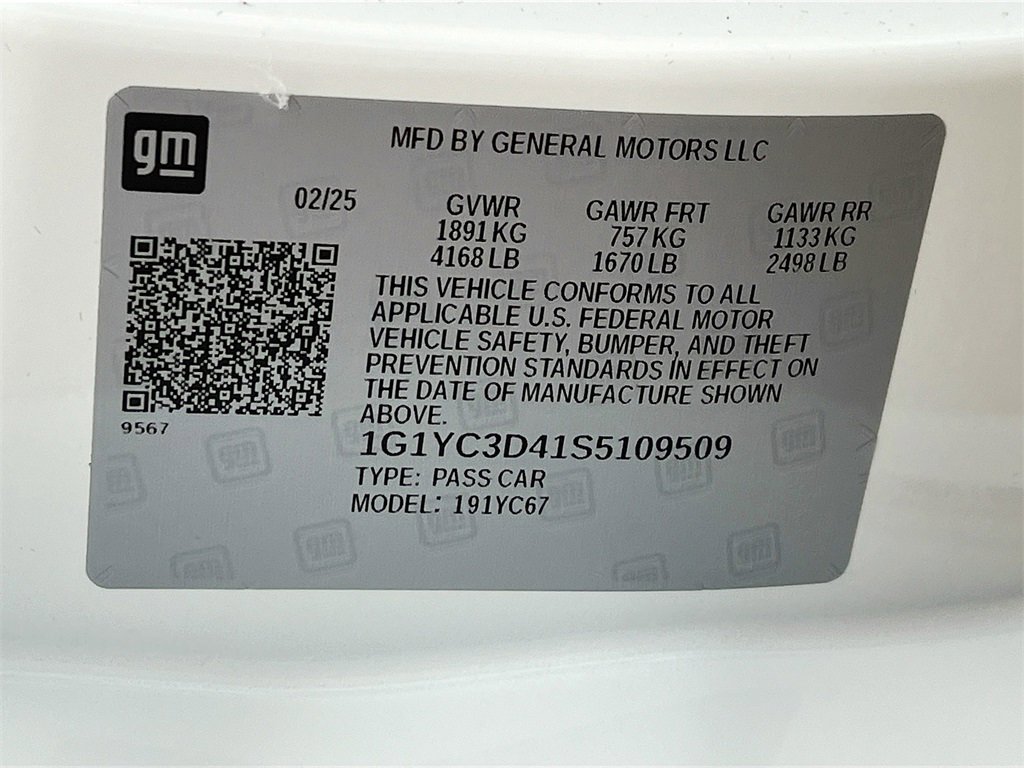 Used 2025 Chevrolet Corvette Stingray Premium Conv w/ Z51 Performance Package image 28