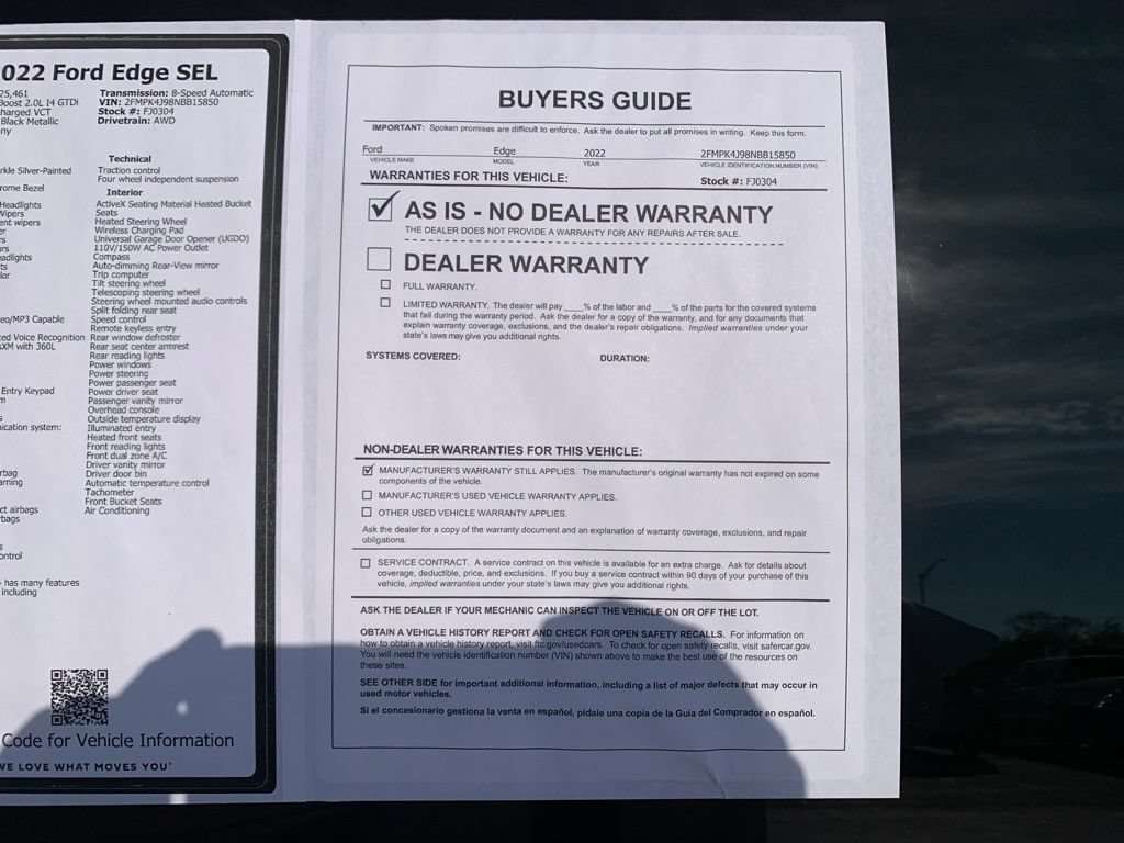 Used 2022 Ford Edge SEL w/ Convenience Package AWD/4WD image 49
