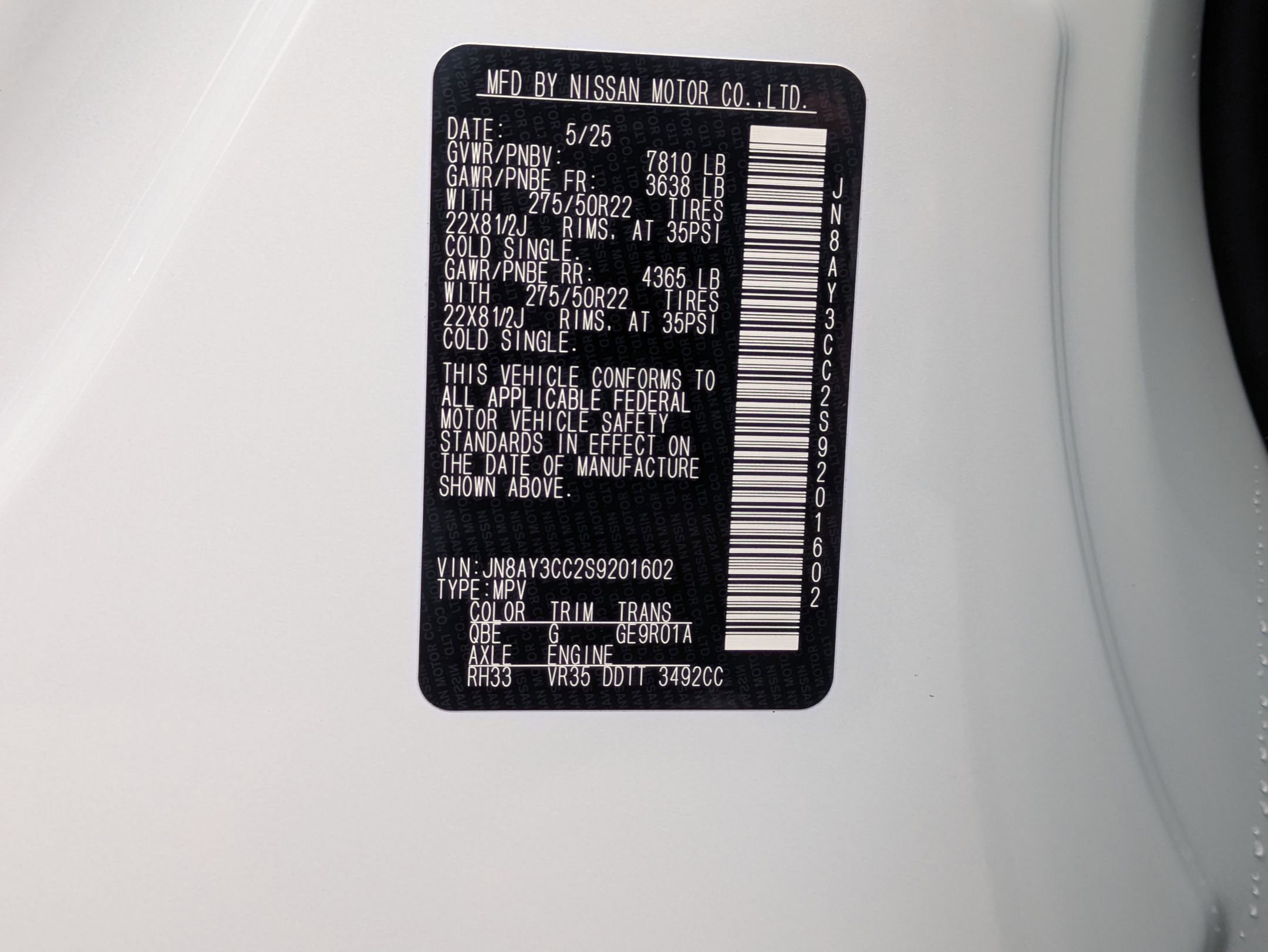 Used 2025 Nissan Armada Platinum Reserve image 25