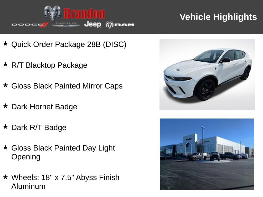 Used 2024 Dodge Hornet R/T w/ R/T Blacktop Package AWD/4WD image 3