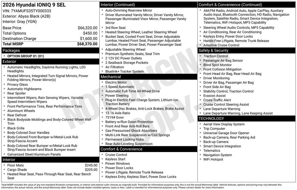 New 2026 Hyundai Ioniq 9 SEL image 3