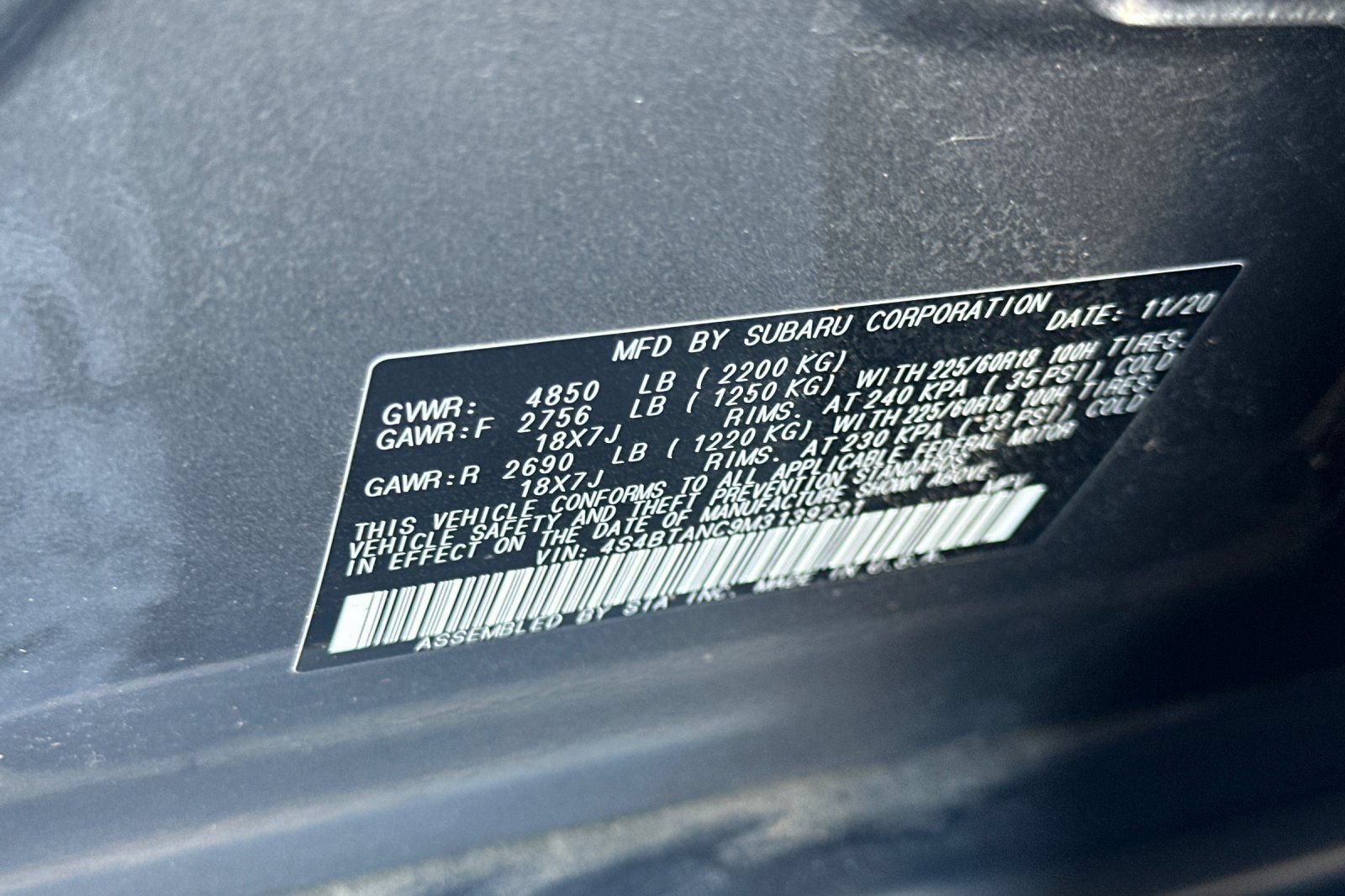 Used 2021 Subaru Outback Limited w/ Popular Package #2 AWD/4WD image 54