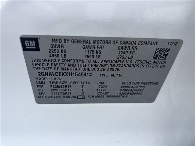Used 2017 Chevrolet Equinox LT w/ Convenience Package FWD image 31