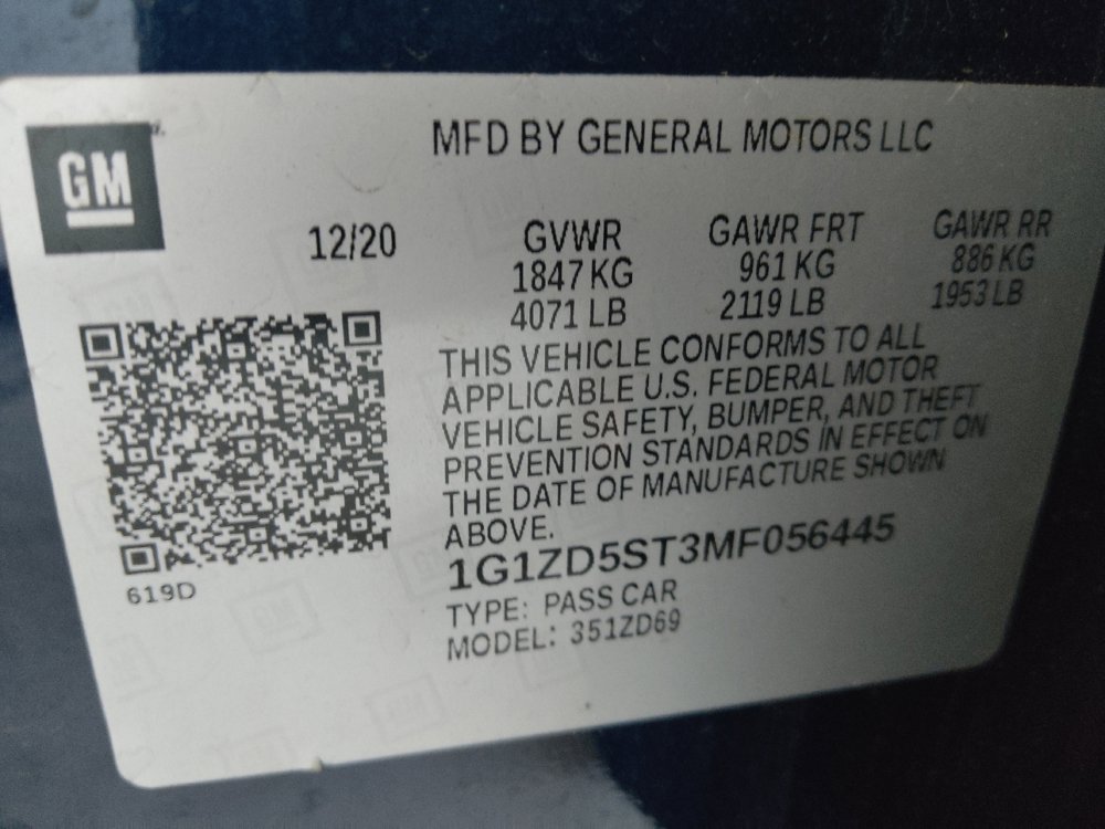 Used 2021 Chevrolet Malibu LT w/ Leather Package FWD image 33