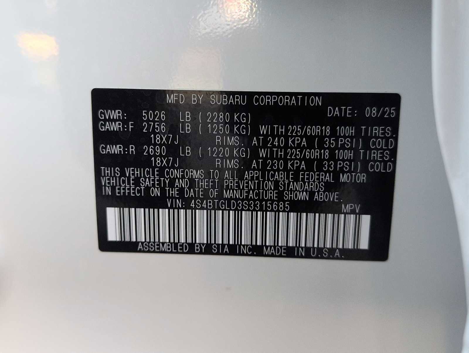 Certified 2025 Subaru Outback Onyx Edition XT image 36