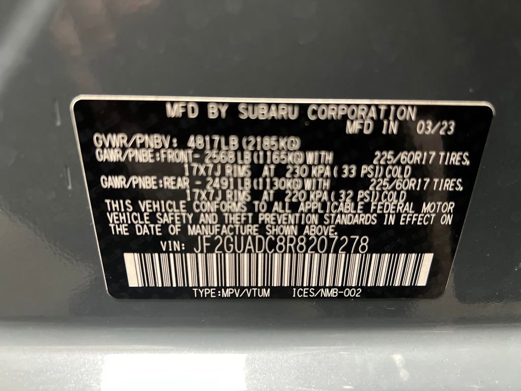 Used 2024 Subaru Crosstrek 2.0i Premium AWD/4WD image 33