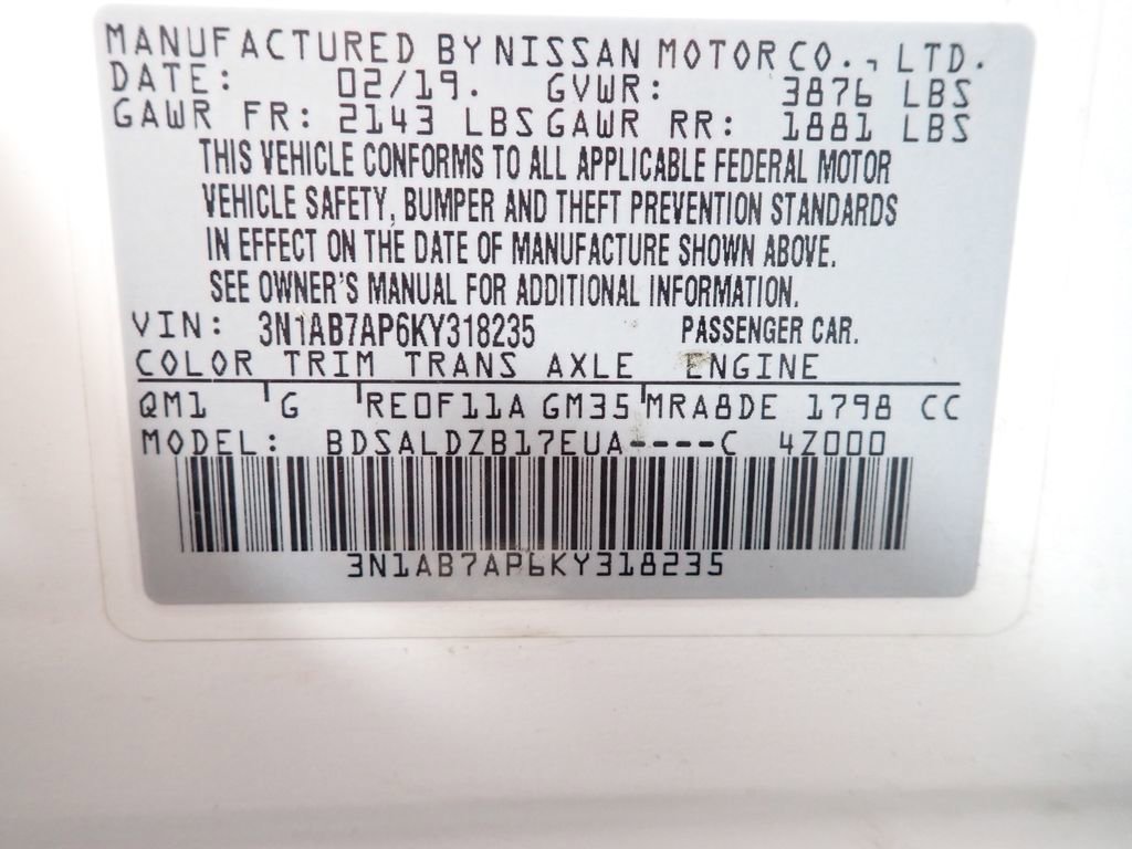 Used 2019 Nissan Sentra SV FWD image 33