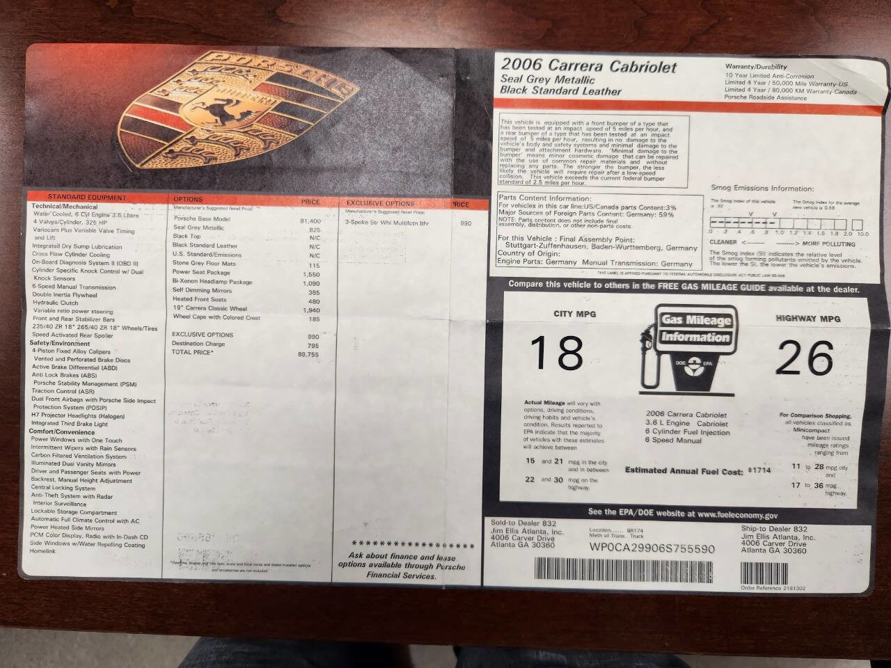 Used 2006 Porsche 911 Carrera image 11