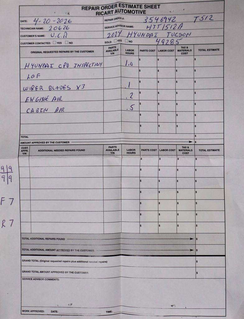 Certified 2024 Hyundai Tucson Limited FWD image 6