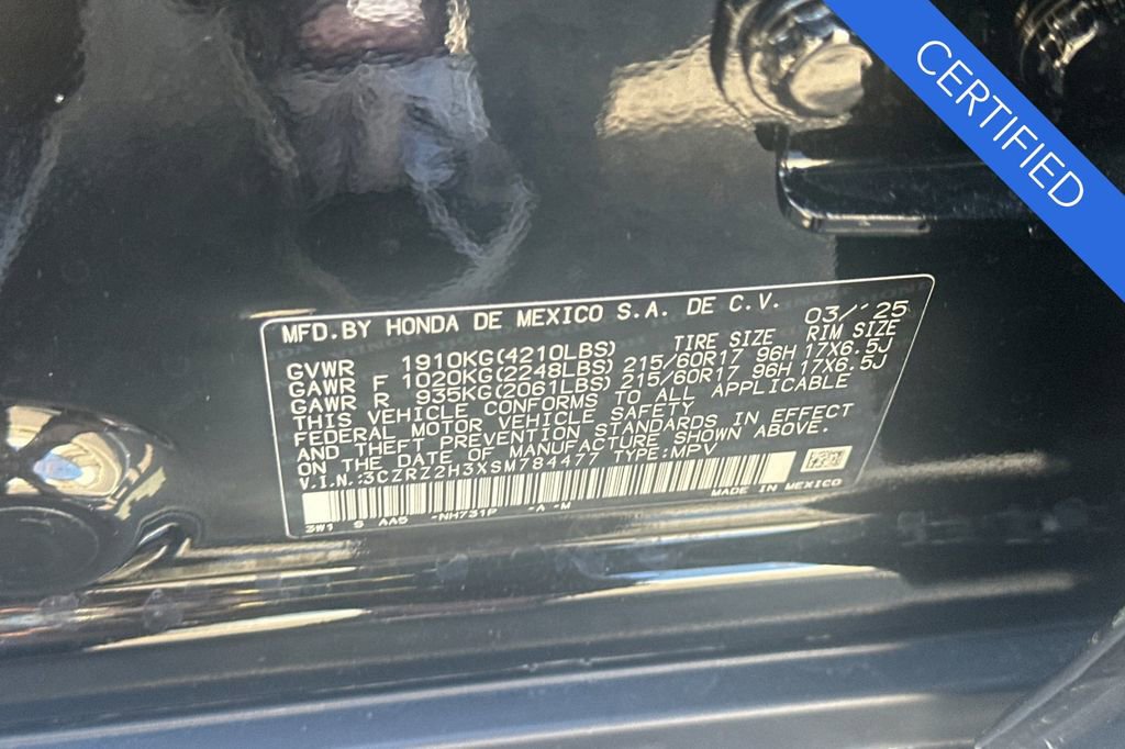 Certified 2025 Honda HR-V LX image 31