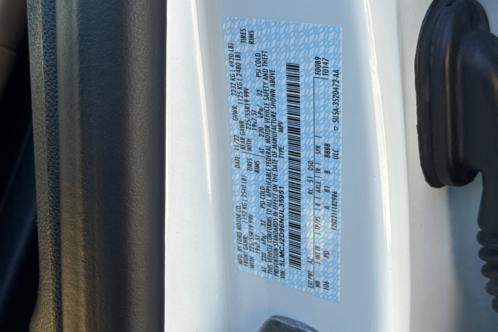 Certified 2022 Lincoln Corsair Reserve w/ Equipment Group 201A image 29