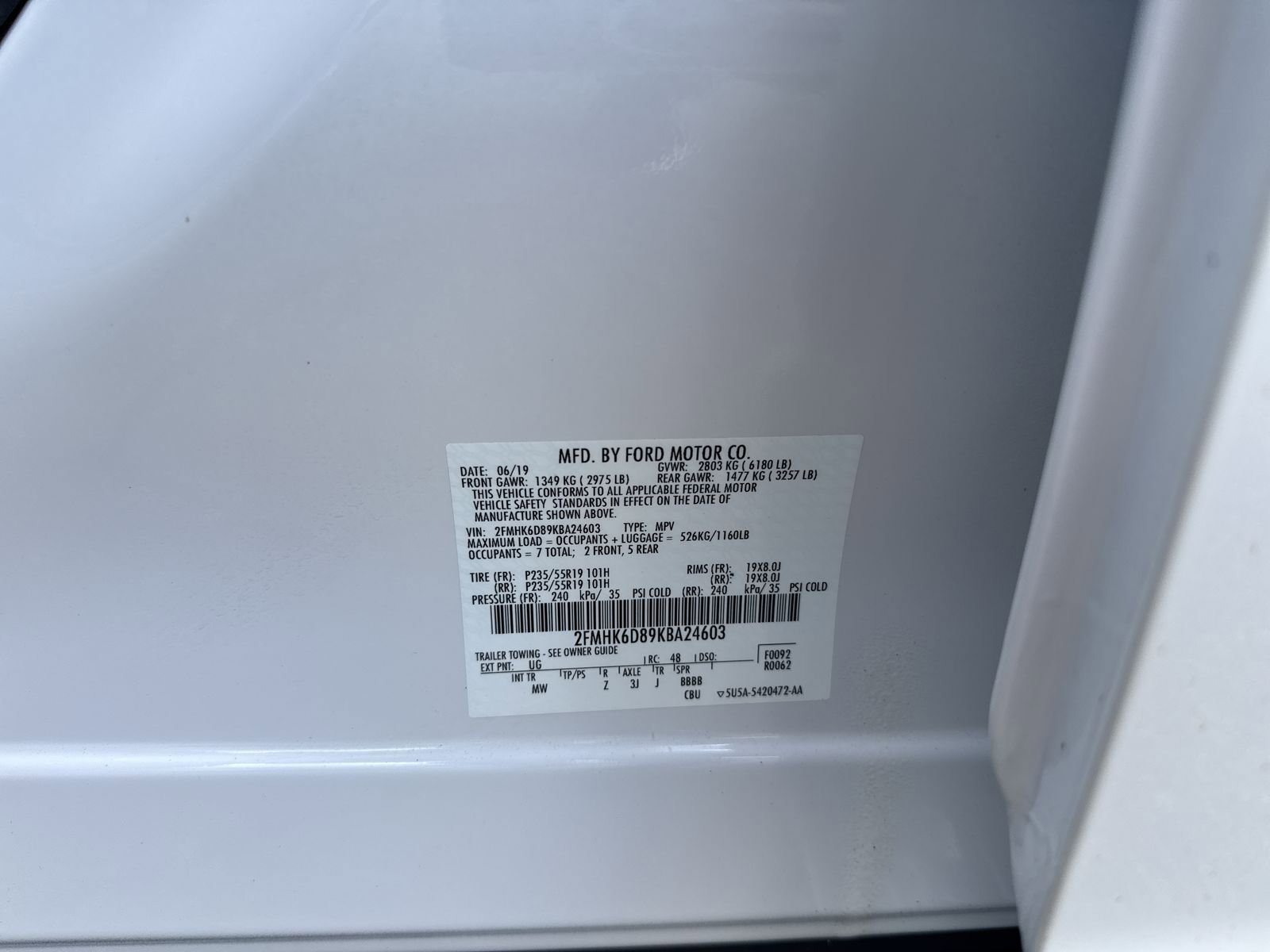 Used 2019 Ford Flex Limited w/ Equipment Group 301A image 44