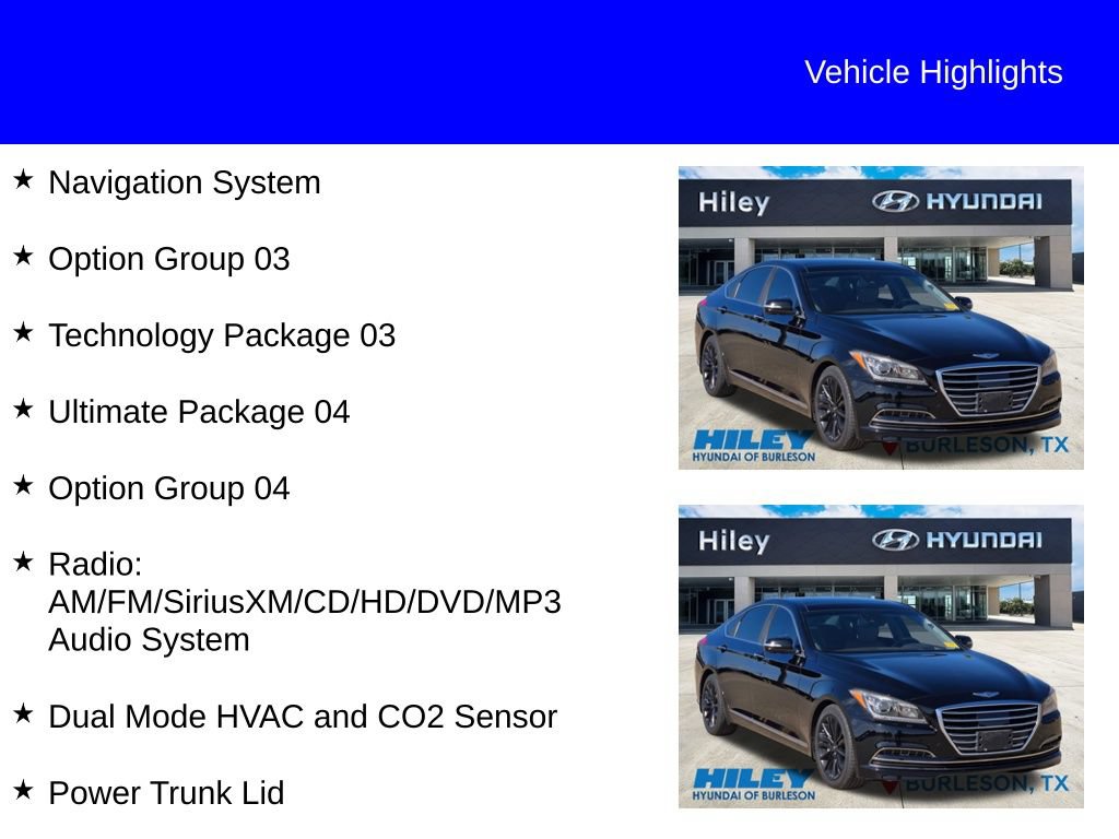 Used 2015 Hyundai Genesis 3.8 w/ Option Group 04 RWD image 11