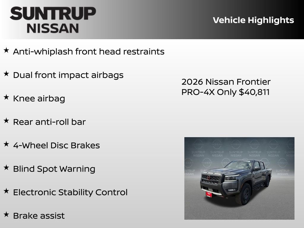 New 2026 Nissan Frontier PRO-4X w/ Tow Package image 24