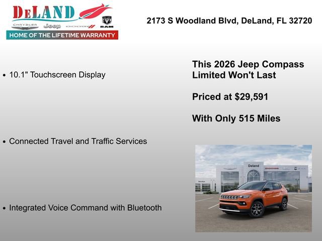 New 2026 Jeep Compass Limited w/ Sun, Sound & Navigation Group image 25