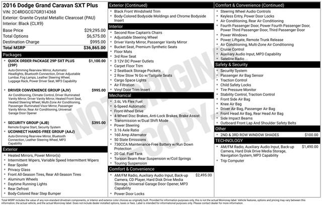 Used 2016 Dodge Grand Caravan SXT FWD image 31