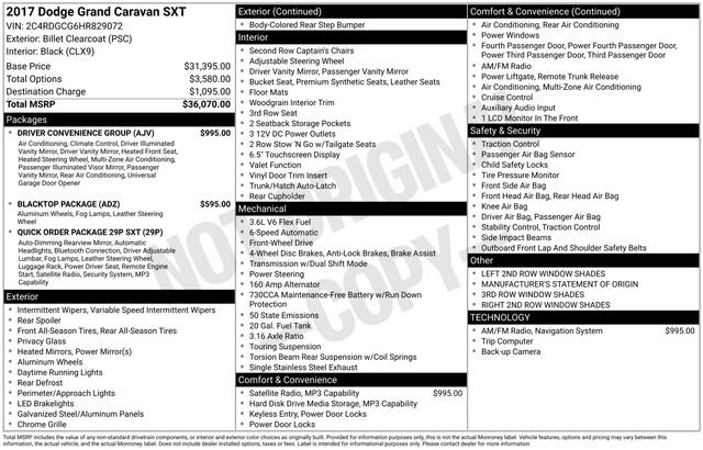 Used 2017 Dodge Grand Caravan SXT w/ Driver Convenience Group FWD image 2