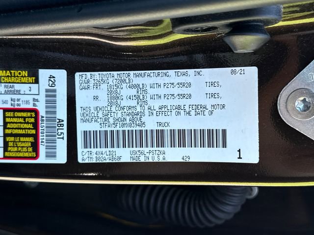 Used 2021 Toyota Tundra 1794 Edition AWD/4WD image 23