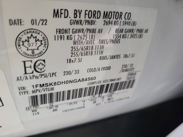 Used 2022 Ford Explorer XLT image 49