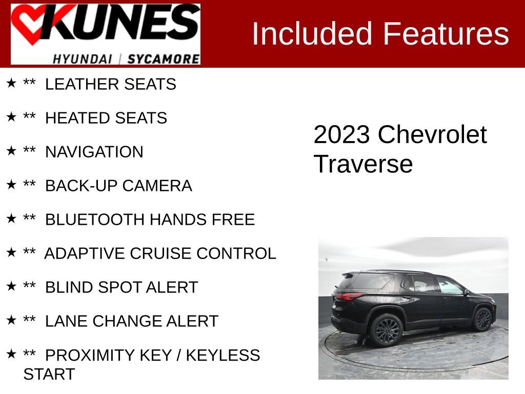 Used 2023 Chevrolet Traverse RS video 2