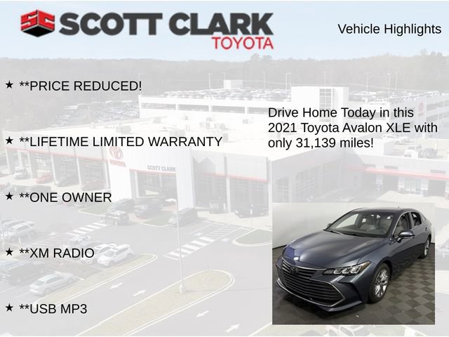 Used 2021 Toyota Avalon XLE w/ Moonroof Package image 12