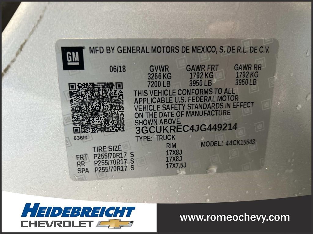 Used 2018 Chevrolet Silverado 1500 LT w/ Trailering Package AWD/4WD image 8