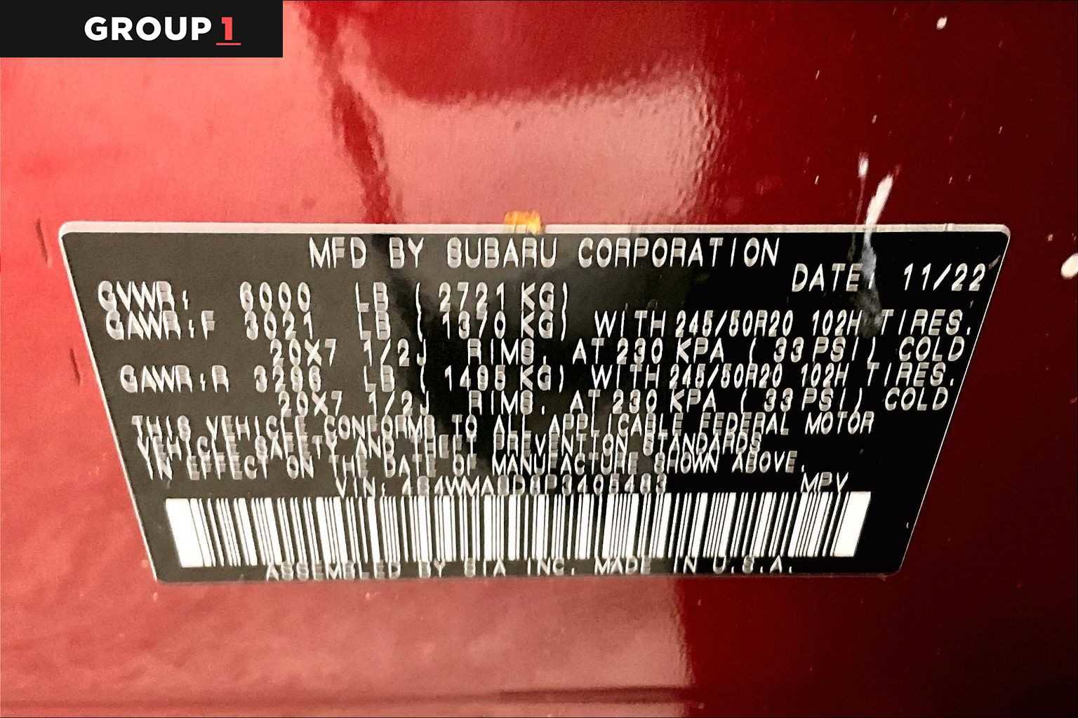 Certified 2023 Subaru Ascent Limited image 37