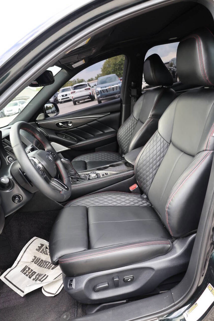 Used 2023 INFINITI Q50 Red Sport 400 w/ Black Opal Edition image 13