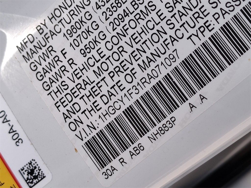 Certified 2024 Honda Accord EX image 18