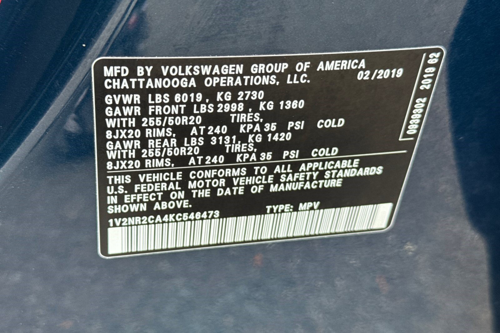 Used 2019 Volkswagen Atlas SEL Premium AWD/4WD image 27