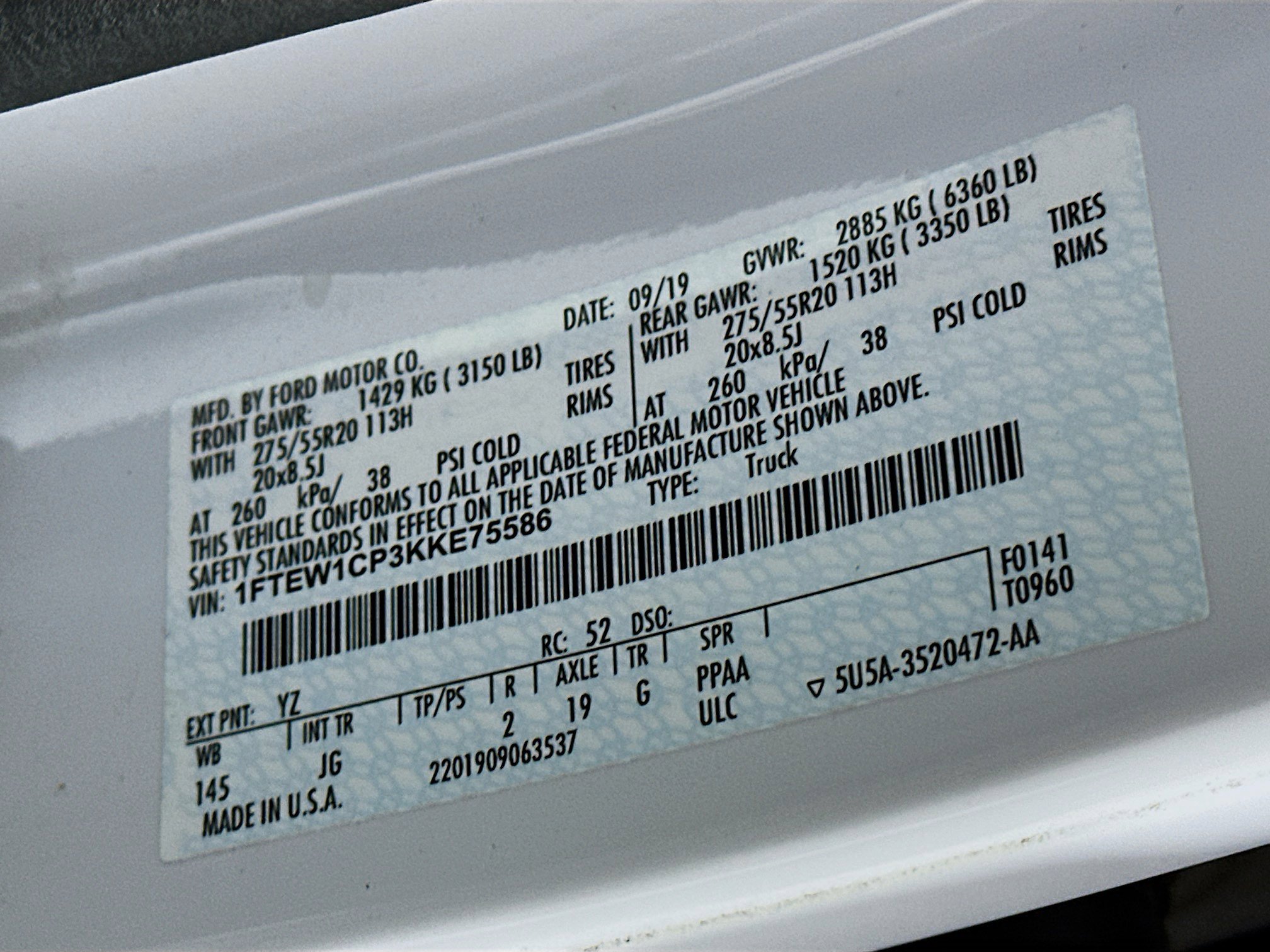 Used 2019 Ford F150 XL w/ Equipment Group 101A Mid image 12