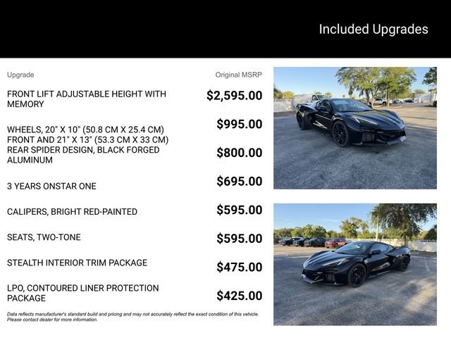 New 2026 Chevrolet Corvette Z06 w/ Stealth Interior Trim Package RWD image 14