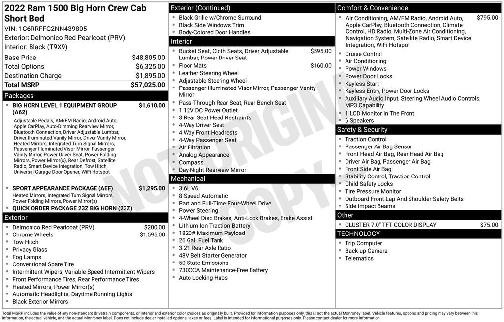 Certified 2022 RAM 1500 Big Horn image 14