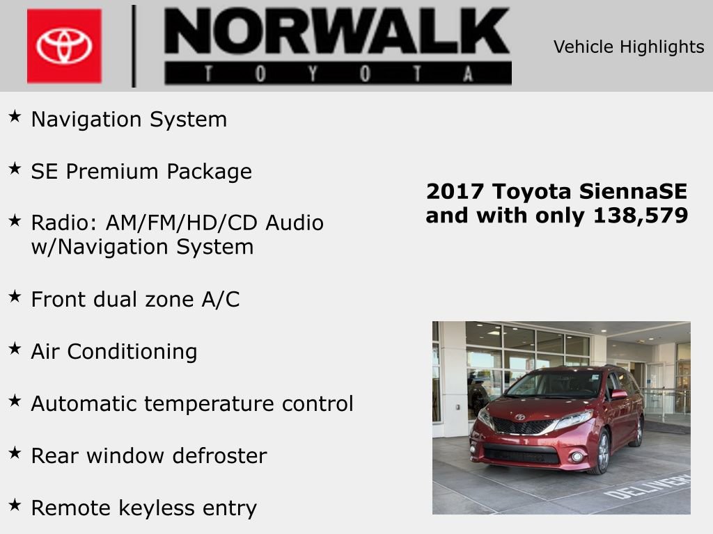Used 2017 Toyota Sienna SE FWD image 10