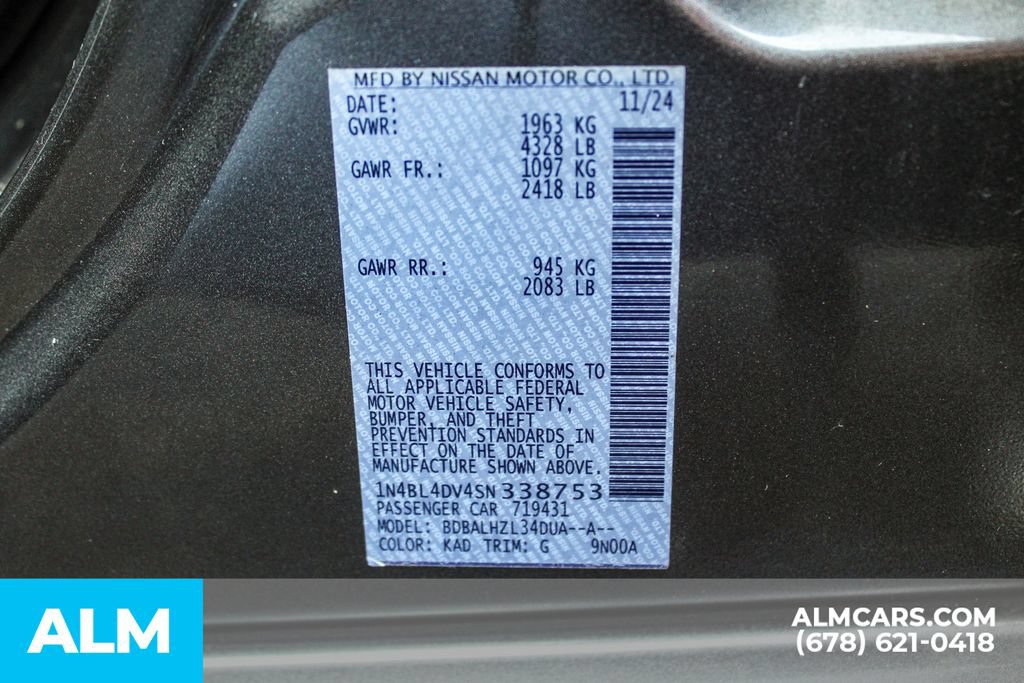 Used 2025 Nissan Altima 2.5 SV FWD image 42