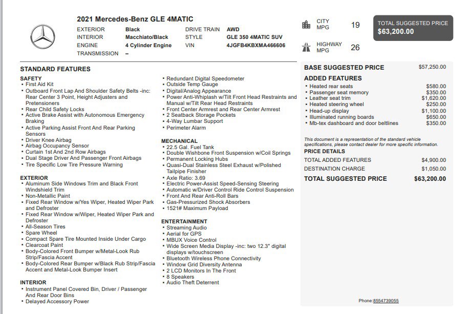 Used 2021 Mercedes-Benz GLE 350 4MATIC image 9