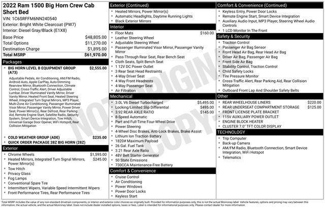 Used 2022 RAM 1500 Big Horn AWD/4WD image 35