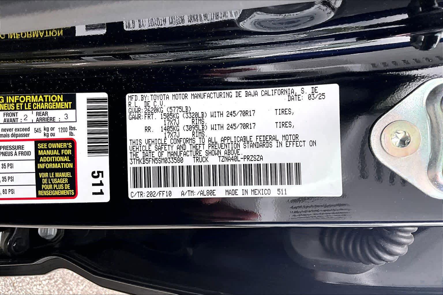 Used 2025 Toyota Tacoma SR5 RWD image 31